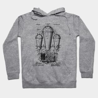 Hot Air Balloon Airship Patent Blueprint 1911 Hoodie